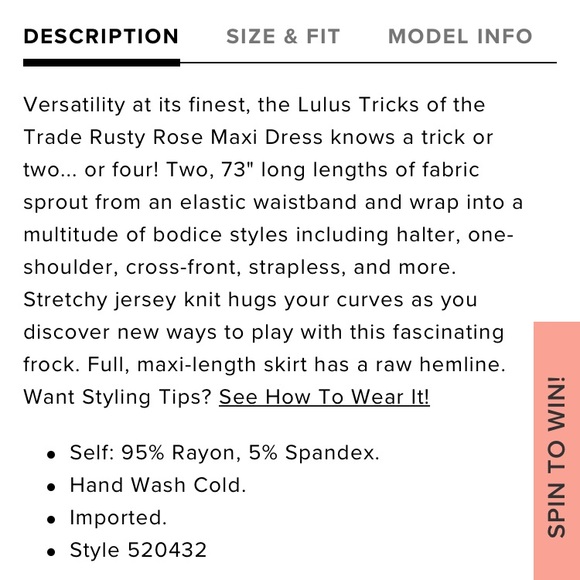 Tricks of the trade bridesmaids dress - Picture 2 of 2